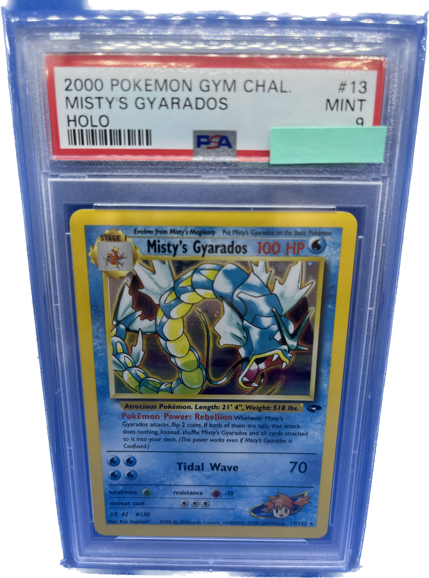 PSA 9 Misty's Gyarados - Holo